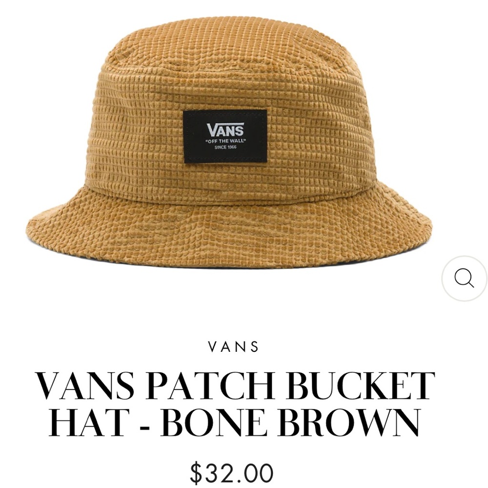 COPY - NWOT Vans Patch Bucket Hat
